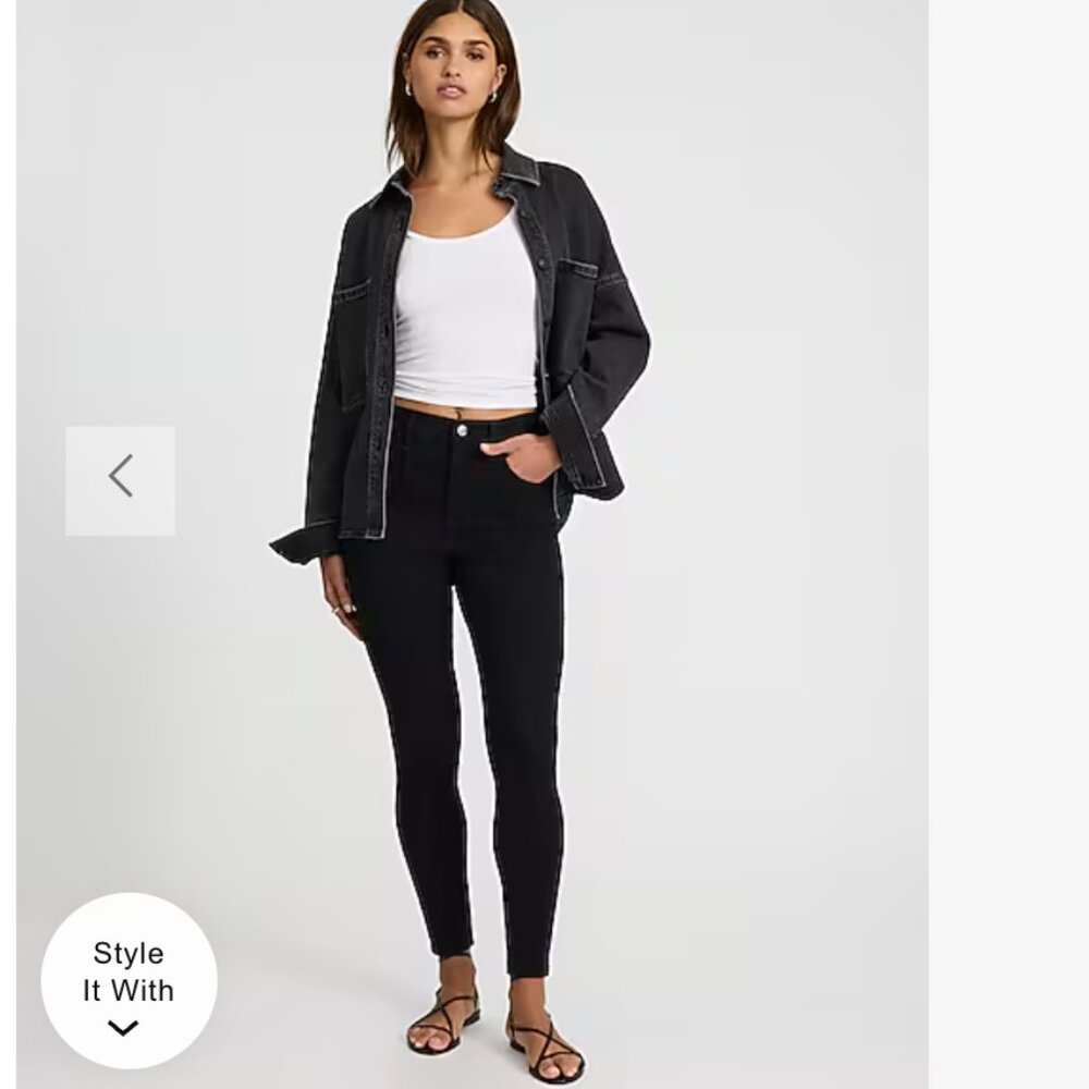 Stylish Black Stretchy Skinny Jeans